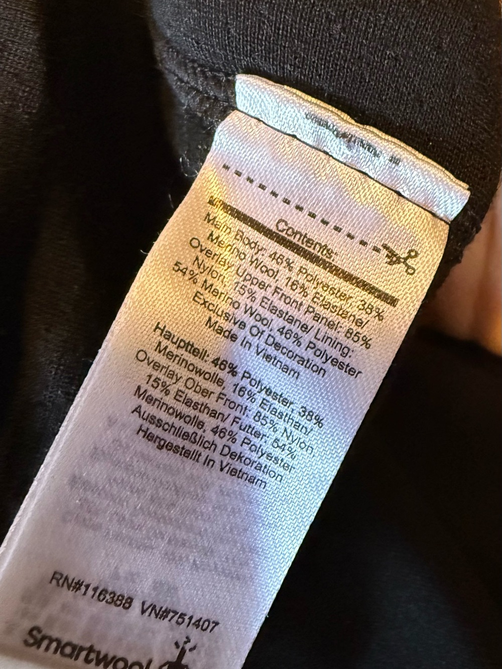Smartwool Women's Active Fleece Wind Tights Leggings with Side Pockets - Picture 9 of 9